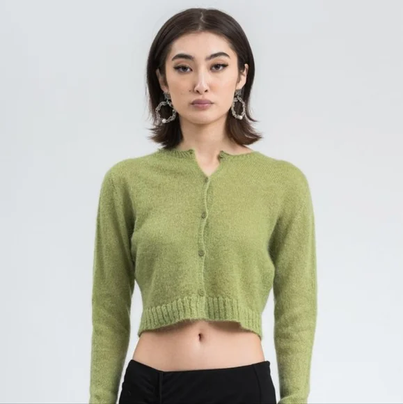 Danielle Guizio | Sweaters | Mohair Ribbed Cardigan | Poshmark